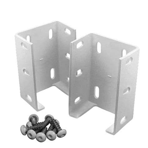 white metal aluminum fence brackets 2.75|metal wall mount fence brackets.